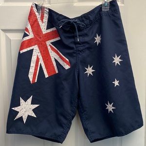Sundrenched Men’s Board Shorts Swim Trunks, Size 32 Medium